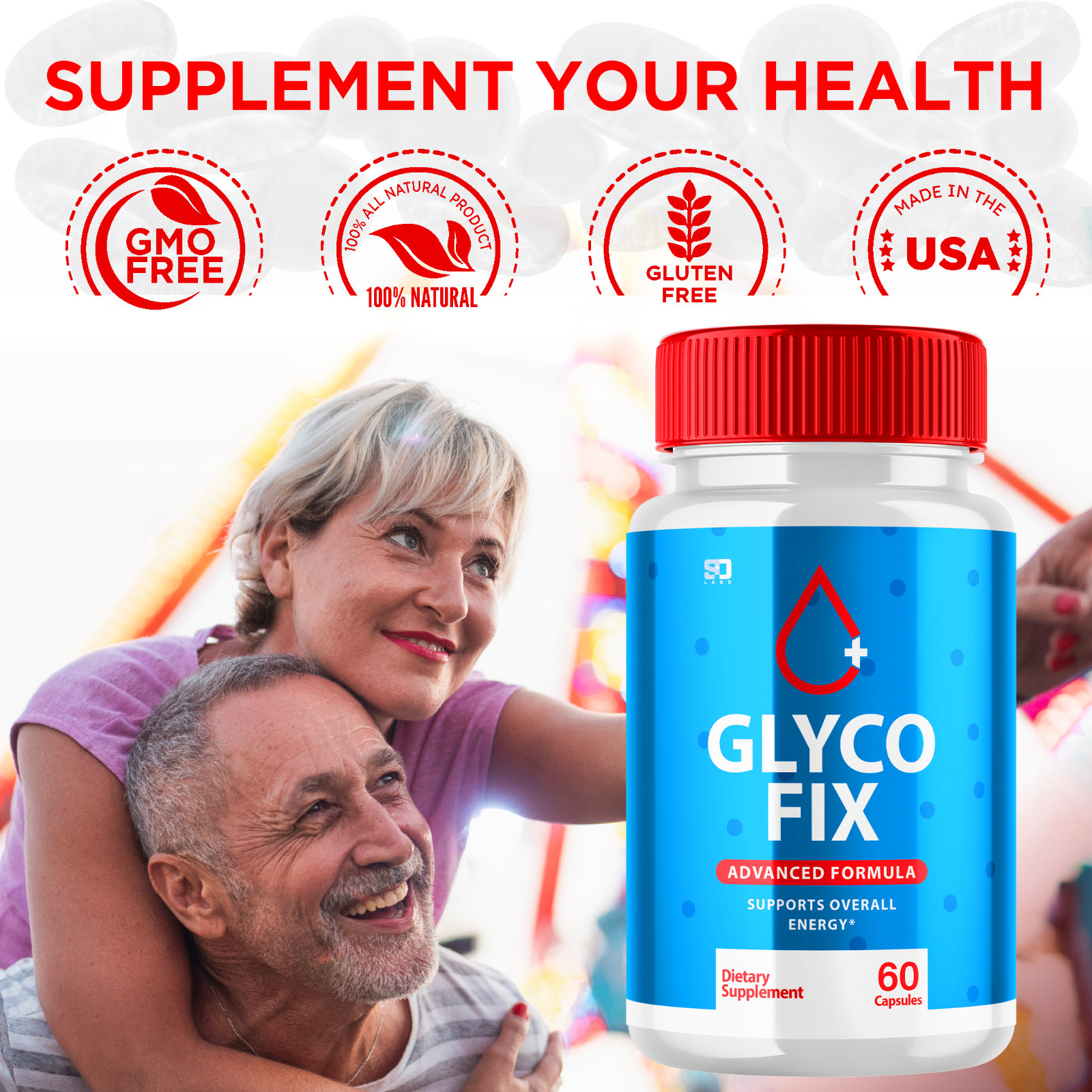 (5 Pack) Glyco FIx Pills - Glyco Fix Blood Sugar Health Support Formula 300ct