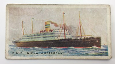 Merchant Ships World RMS Nieuw Amsterdam Vessel Imperial Tobacco Card 21  F121