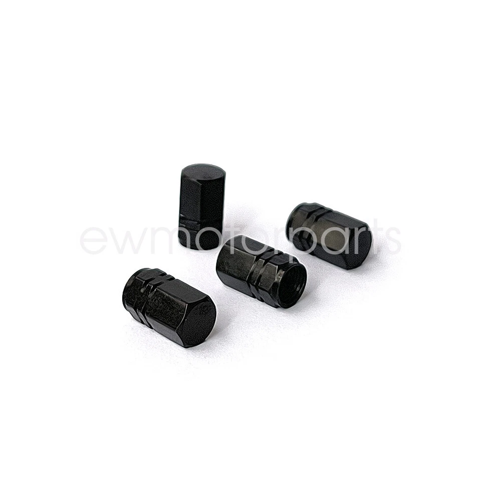 4x Tapas de vástago de válvula de neumático de motocicleta de aluminio hexagonal de titanio para Harley Davidson Foto 2 de 3