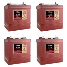 Trojan T-145 6V 260Ah Flooded Lead Acid GC2 Deep Cycle Battery x4