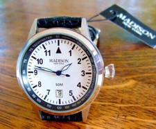 Madison New York, USA - markante Quarzuhr - Neu - schönes Geschenk
