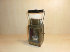 15201) Eisenbahn - alte Original Schaffner Lampe Petroleum - H. 27 cm - ansehen