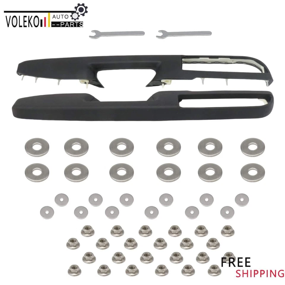 80995 negro delantero izquierdo y derecho para GMC Yukon XL 1500 2010-14 reparación reposabrazos puerta Foto 2 de 4