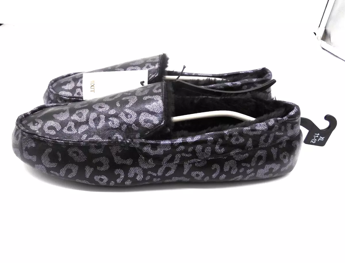 MIXIT Metallic Leopard Moccasins Slippers Women s Size 5 6 Small