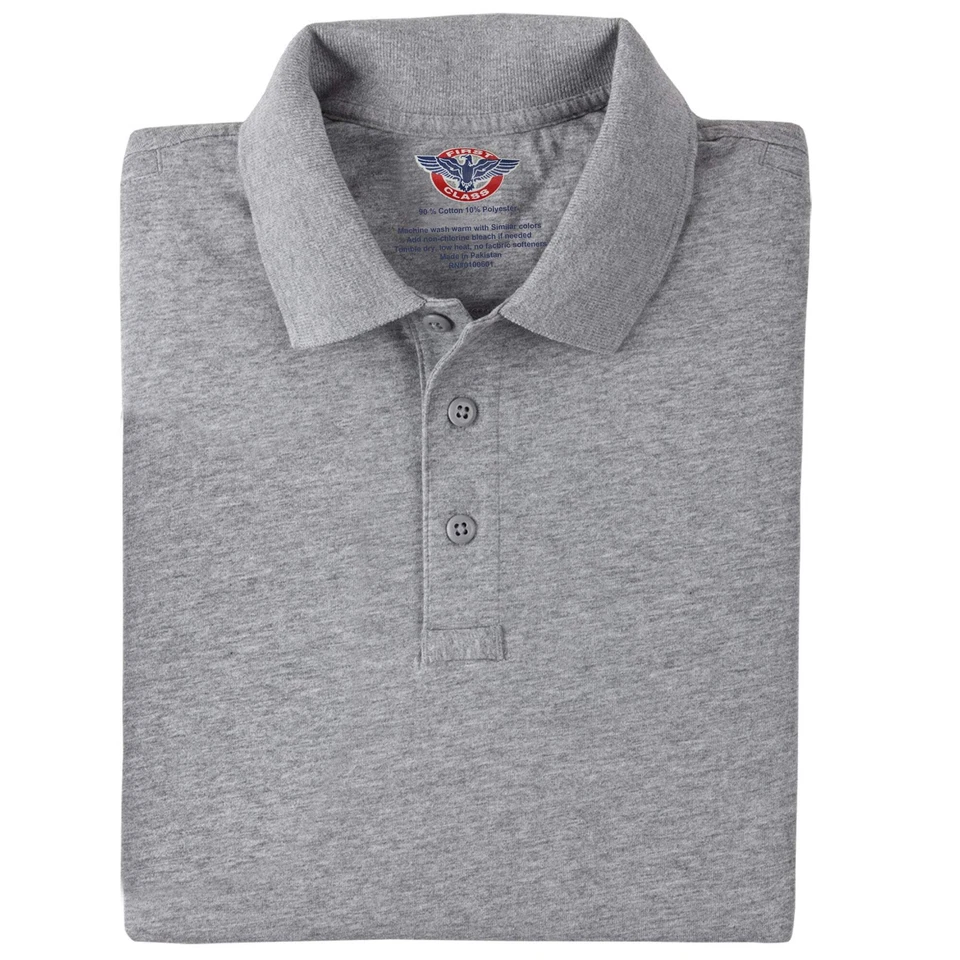 Camiseta polo táctica de algodón de punto resistente a las arrugas elástica manga larga Foto 4 de 4