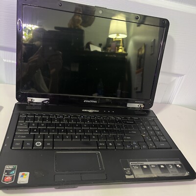 Emachine E625 PARTS ONLY 16.9  Screen Windows Vista No power Cord