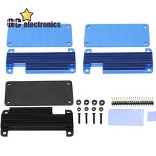 V1 Blue/Blue Aluminum Shell Protective Case Pin for Raspberry Pi Zero 2W
