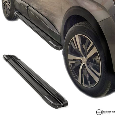 Running Board Side Step Nerf Bar for Toyota Proace Middle-Long 2017 -Up (BLACK)