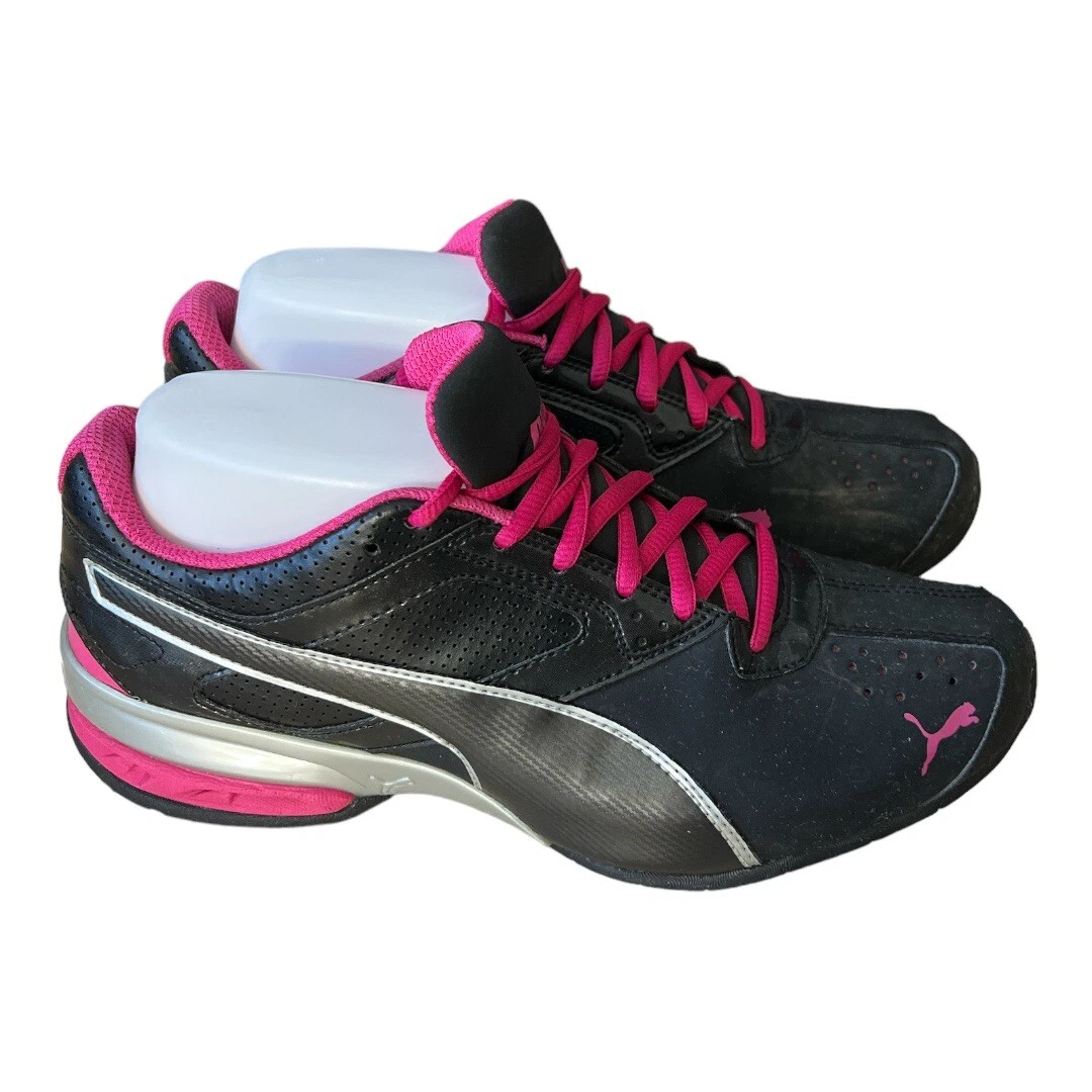 Puma TAZON 6 Athletic Women Running Shoes Size 9 Black Pink