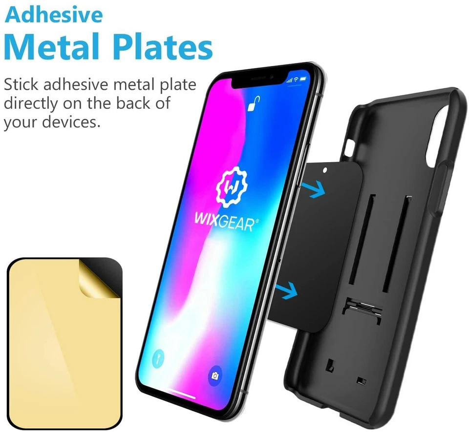 WixGear Air Vent Car Mount Magnetic Phone Holder Grip iphone Stand 2 Pack Cradle - Image 4 of 4