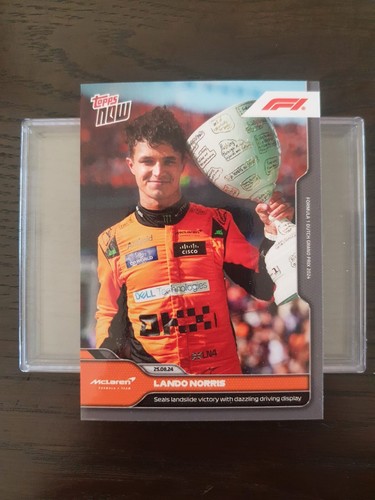 Topps Now F1 #47 Lando Norris - Seals landslide victory with dazzling driving