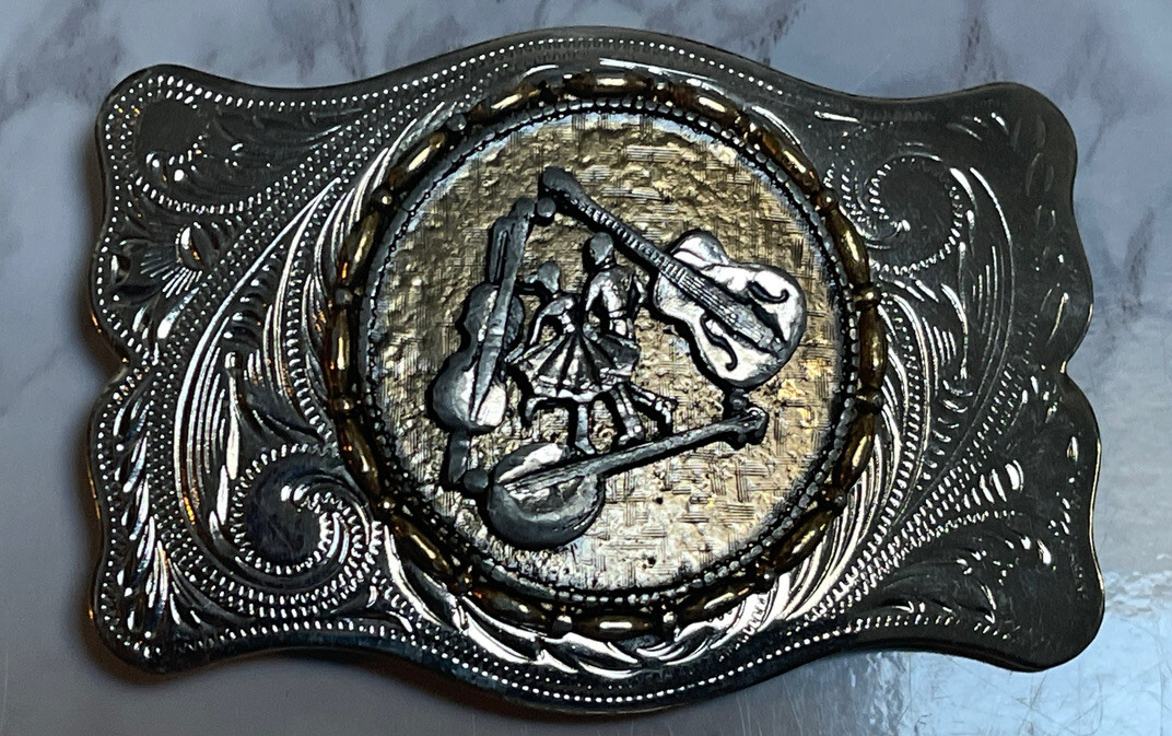 ペンダント　シルバー Vintage Square Dancing Silver Tone Belt Buckle MBK-3 | eBay