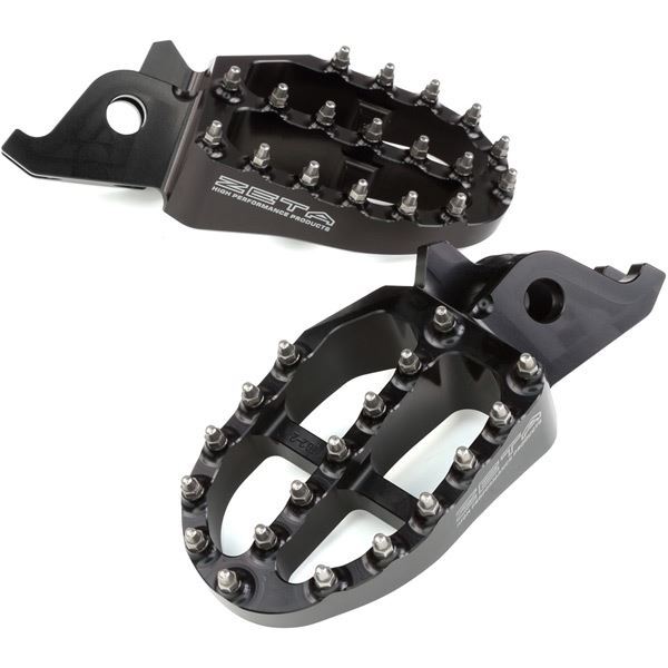 Zeta FootPegs Foot Rests Honda CRF/CR all CRF250L/M Aluminium Black MX Motocross