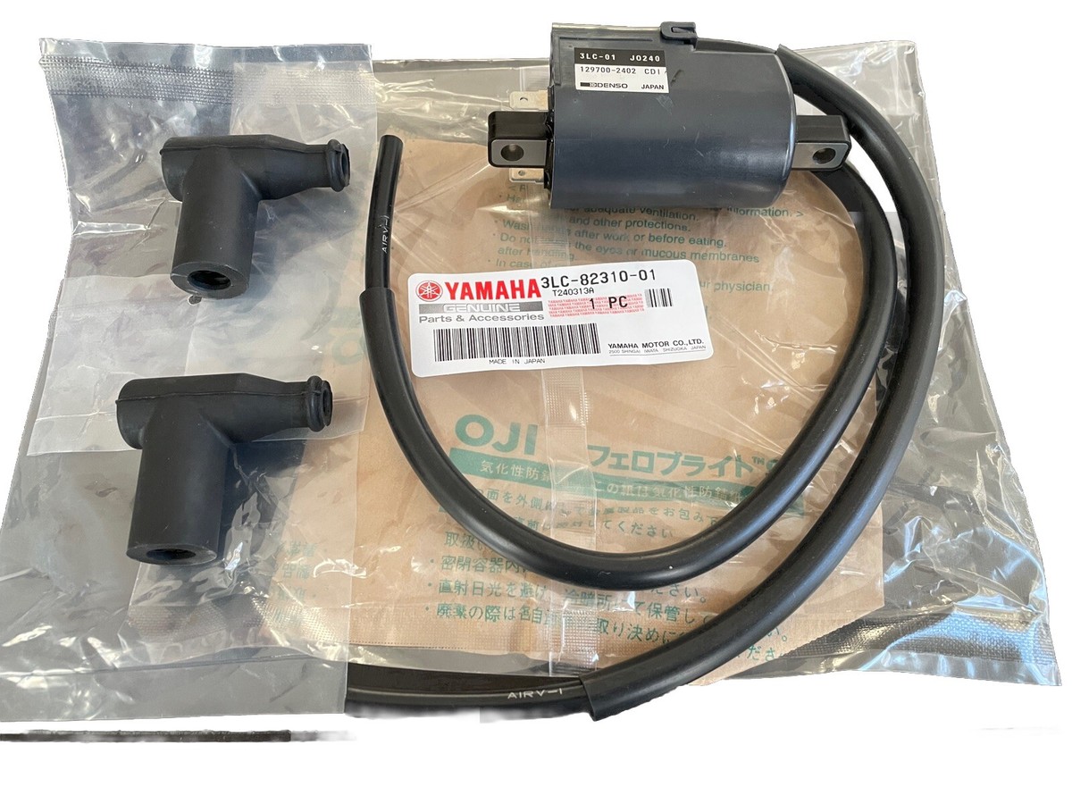 Yamaha Banshee YFZ350 Genuine OEM Ignition Coil & Spark Plugs Caps