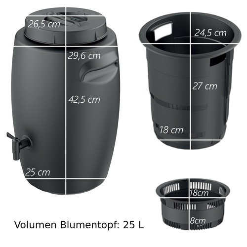 Fertiliser Tank Container for Making Fertiliser with Tap 2 Size - Picture 2 of 3