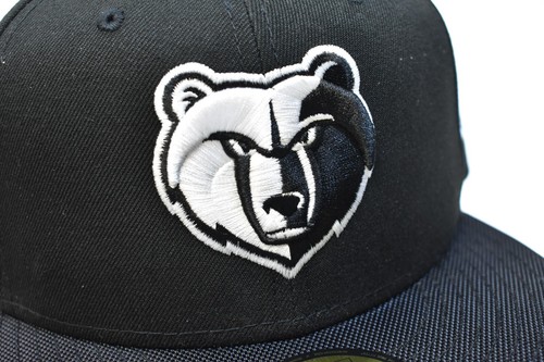 Memphis Grizzlies New Era Black Active Satin Visor Hat 59Fifty Fitted Mens 7-7/8 - Picture 5 of 11