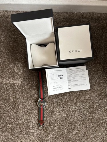 Gucci Bee Watch-YA1264060 Le Marche des Merveilles- Unisex. Excellent Condition - Picture 3 of 6
