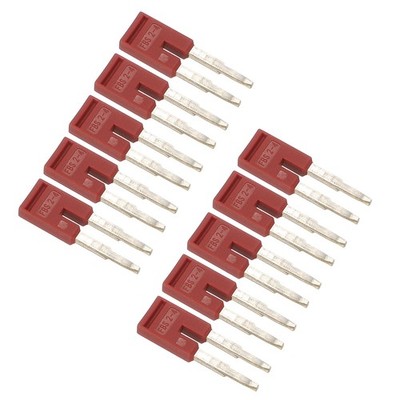10Pcs FBS2-4 DIN Rail Terminal Block Press-Fit Jumpers for ST-1.5 Series