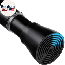 Spring Tension Curtain Rod 28 to 48 Inch Adjustable Expandable Black Tension Rod