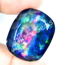 28.35 CT Naturel Ammolite Ample Pierre Précieuse Opale Like Bio Doublet Rare