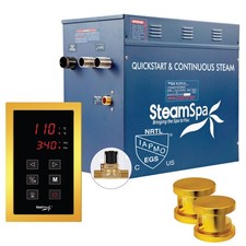 SteamSpa OAT1200-A Oasis 12 KW QuickStart Steam Bath Generator - Gold