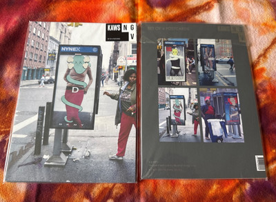 KAWS NGV Set of 4x Postcards New Authentic 2019 Phone Booth Shelters Adverts