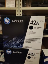 HP 42A Q5942A Toner Cartridge Black, Genuine for 4240, 4250, 4350 Series Sealed