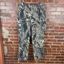 Vintage Rattlers Brand Pants Mens Large Camo Cargo Hunting Outdoors Made USA 90s