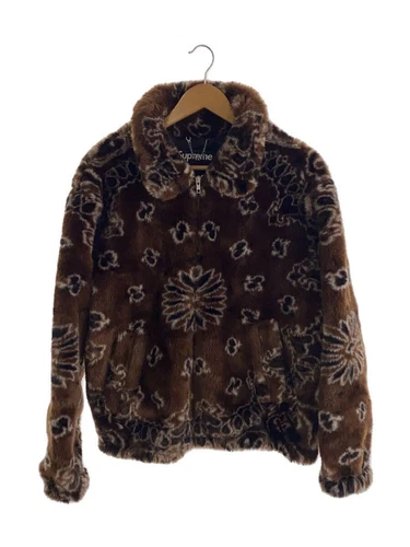 Veste polaire Supreme Other L acrylique marron motif total occasion