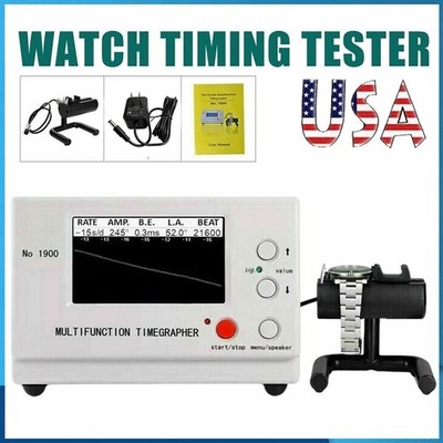 Weishi 1900 Timegrapher Watch Timing Machine For Mechanical Watches US Plug Tool