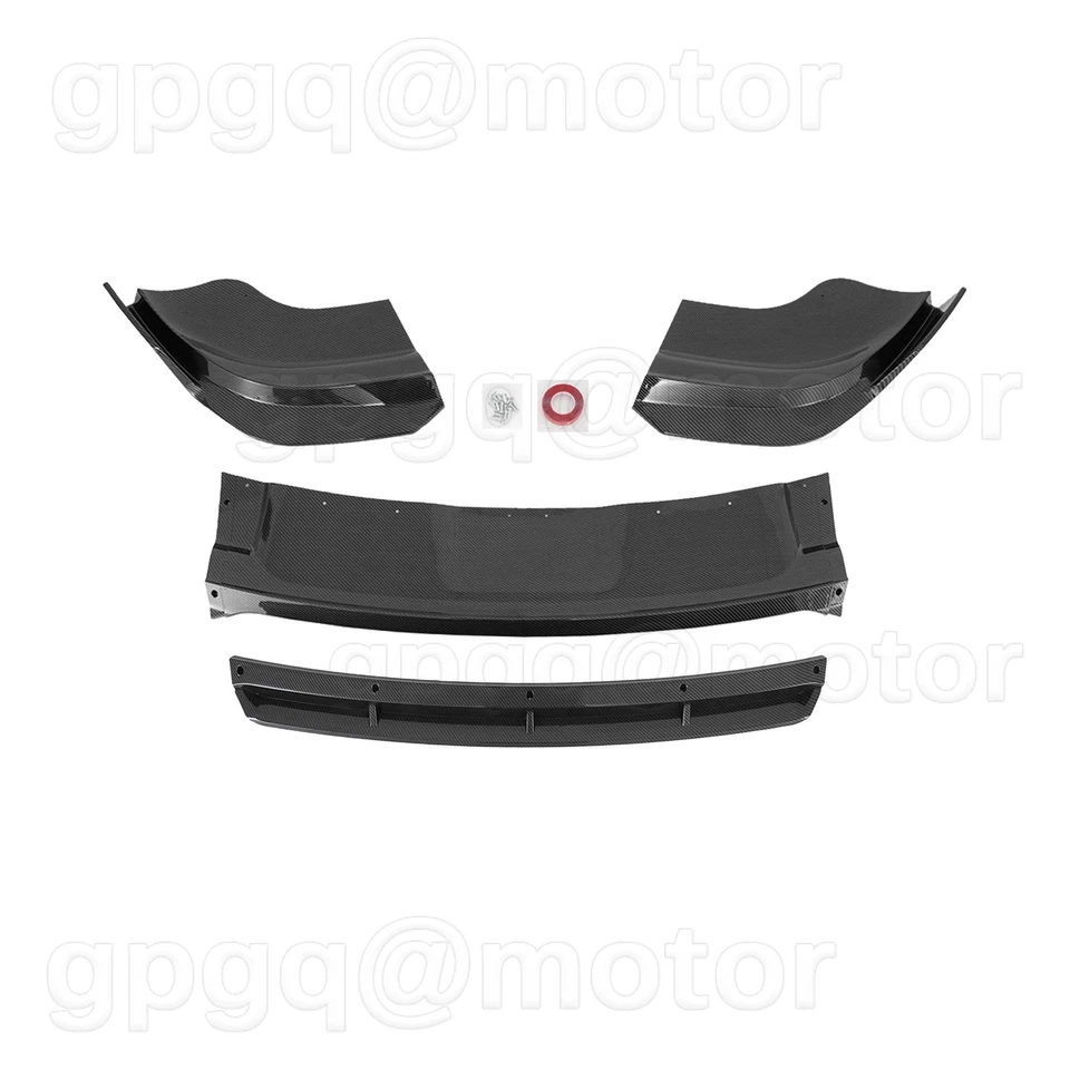 Divisor de labios de parachoques delantero de fibra de carbono para Jeep Grand Cherokee SRT SRT8 12-2016 Foto 2 de 4