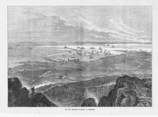 ANGLESEY Harbour of Refuge at Holyhead - Antique Print 1873