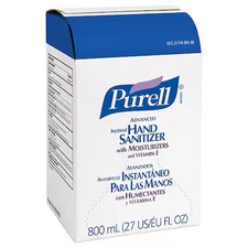 Purell 9657-12 Hand Sanitizer Gel, 800Ml Bag-In-Box Refill
