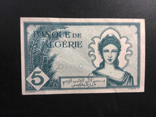 Algeria 5 Francs 1942 Crisp