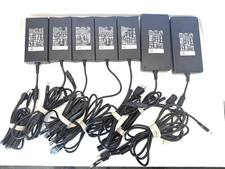 Lot of 7 Genuine OEM Dell Laptop AC Adapters 130W 180W 240W w/ Cords
