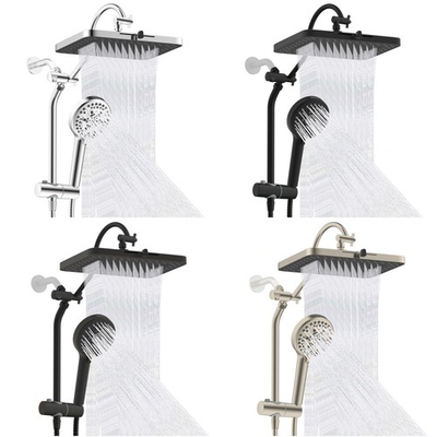 #ad Hibbent High Pressure Shower Head with Handheld Spray Combo Rainfall Shower Head $84.99