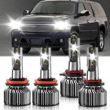 For Chevy Suburban 2500 2007-2013 LED Headlight High/Low Beam Light Kit Bulb