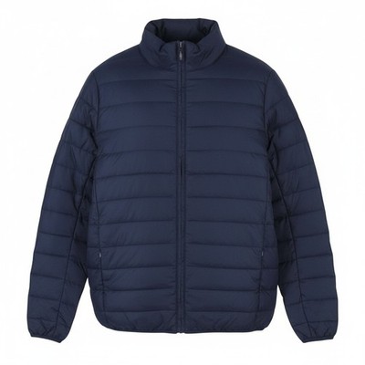 Ted Lapidus Herrenjacke S Blau Steppjacke Daunen High Neck Reißverschluss