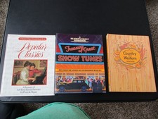 Readers Digest 3 HC ring binder sheet music books Country, Show Tunes, Classics