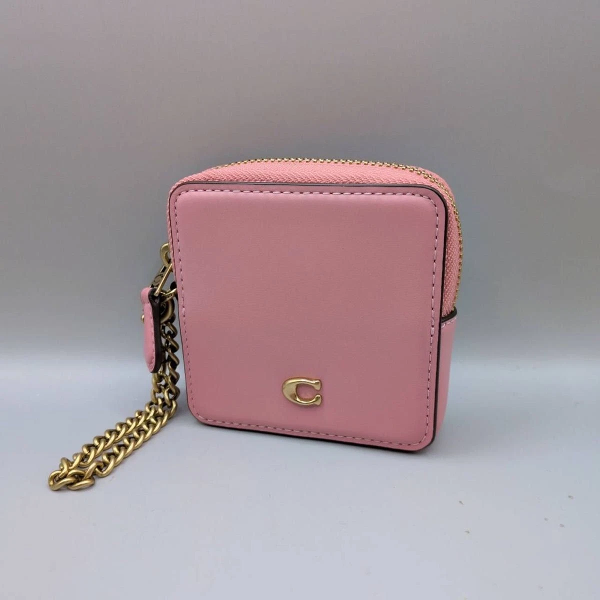 小物 COACH Square Coin Case Pink Chain New Coach Pink Coins Bags & Handbags for Women for sale | eBay