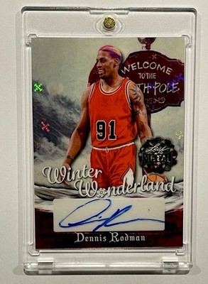 2025 Leaf Metal 1/1 Dennis Rodman Auto NBA Chicago Bulls Autogramm One of One