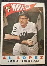 1960 TOPPS AL LOPEZ MGR (CHICAGO WHITE SOX) #222 VG CORNER CREASE
