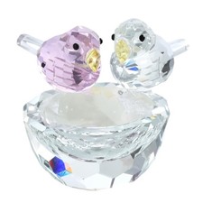 Crystal Birds Figurines Collectible Art Glass Animal Figurines Centerpieces