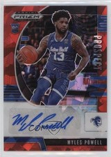 2020-21 Panini Prizm Draft Picks Prospect Red Ice Myles Powell #PA-MY Auto 00jj