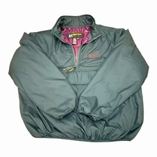 VTG Eddie Bauer Ebtek 1/2 Zip Anorak Puffer Light Insulated Jacket Men  s Size L