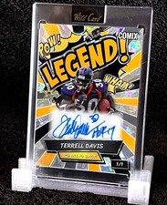 2025 TERRELL DAVIS • AUTOGRAPH 1/1 • WILD CARD COMIX “POW! LEGEND!
