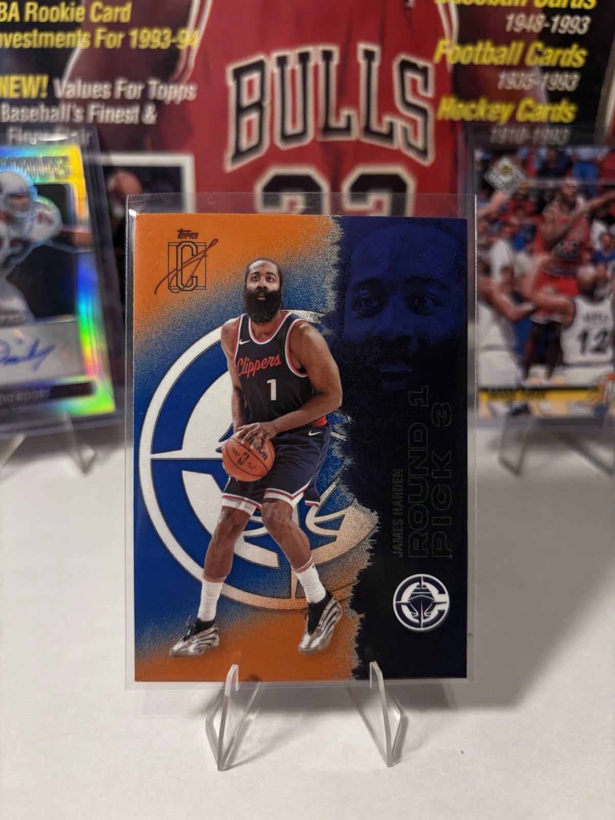 2025-26 Topps Signature Class #62 James Harden Blue & Orange