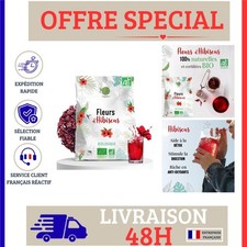 Hibiscus Bio Séché 1kg Fleurs Entières Karkadé Bissap Infusion Détox