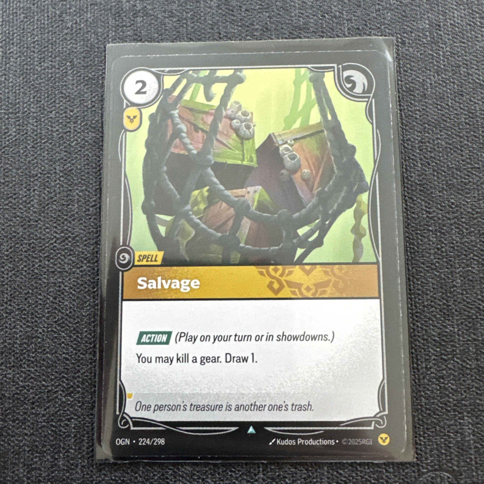 Riftbound TCG OGN League of Legends Salvage 224/298 Uncommon Regular NM/M