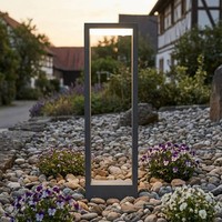 Dekorative Gartenlampe Menisino Led 50Cm IP54 Wetterfest Anthrazit Wegeleuchte